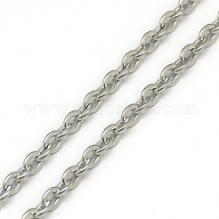 Colliers unisexes tendance en acier inoxydable 201 résistants au ternissement&nbsp;NJEW-L043-18P