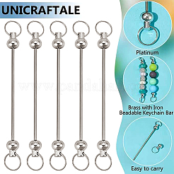24 porte-clés perlé en alliage et barre de fer&nbsp;FIND-UN0007-25