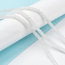 Natürliche weiße Jade perlen Stränge&nbsp;G-F247-46
