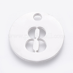 Pendentifs en acier inoxydable 304 anti-ternissement&nbsp;STAS-F233-08-P