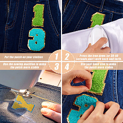 39 pieza 39 parches de tela de bordado computarizado de estilo para planchar / coser&nbsp;DIY-FW0001-17
