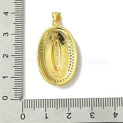Vrais pendentifs en laiton plaqué 18k or véritable micro pavé zircone cubique&nbsp;KK-H472-17G-02