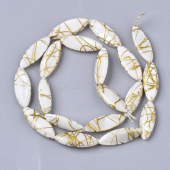 Chapelets de perles coquille d'eau douce&nbsp;X-SHEL-T014-008B-06