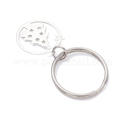 Anillo con arboles de navidad 201 colgante de acero inoxidable decoraciones&nbsp;KEYC-JKC01355