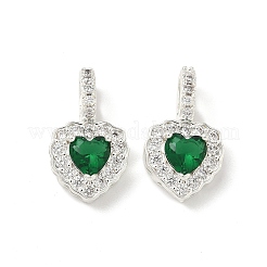Pendentifs avec zircon cubiques à micro-pavés en laiton&nbsp;KK-Z139-05S