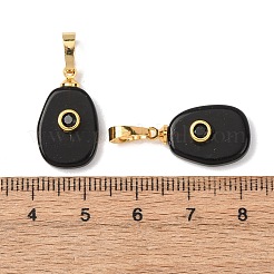 Natürlichen Obsidian Anhänger&nbsp;G-P628-02G-04