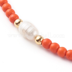 Colliers pendentif initiale coquillage naturel&nbsp;NJEW-JN03405