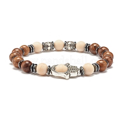 Set di braccialetti elastici codice morse speranza&nbsp;BJEW-JB07352-05