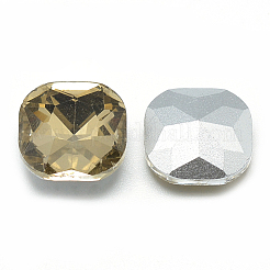 Torna a punta cabochon strass vetro&nbsp;RGLA-T032-12x12mm-08