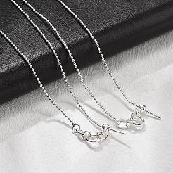 Collares deslizantes ajustables con cadena de bolas de latón de 1 mm&nbsp;KK-K398-28S