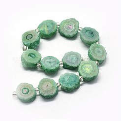 Chapelets de perles en cristal de quartz druzy naturel&nbsp;G-F582-A09