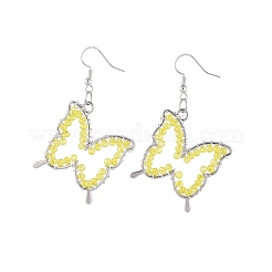 Boucles d'oreilles en verre et pendentif collier ensembles de bijoux&nbsp;SJEW-JS01076-05
