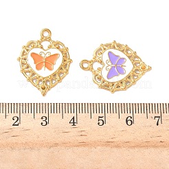 Ciondolo in acciaio inossidabile smaltato 304 con strass&nbsp;LS-STAS-I346-41G-M