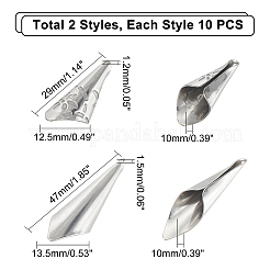 20 pendentif en acier inoxydable 304 de 2 styles&nbsp;STAS-UN0033-01