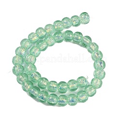Fili di perline di lampwork in lamina fatti a mano&nbsp;FOIL-K003-04D