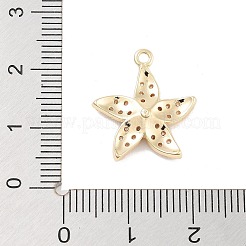 Pendentifs en zircone cubique clair en laiton&nbsp;KK-Z061-09G-01