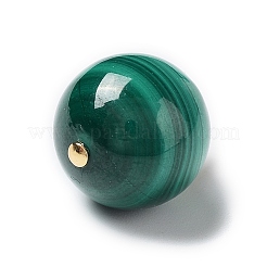 Runde Anhänger aus natürlichem Malachit&nbsp;G-P501-07G
