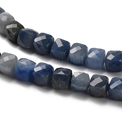 Natürliche blaue Aventurin (gefärbt und erhitzt) Perlenstränge&nbsp;G-H078-C22-01