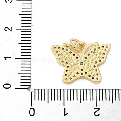 Ottone micro spianare pendenti zirconi&nbsp;KK-P293-10G