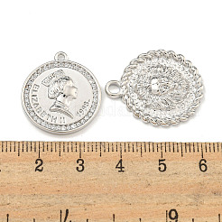 DIY flache runde Messing Micro Pave klare Zirkonia Anhänger Halsketten Herstellung Kits&nbsp;KK-S386-39P