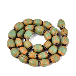 Cuentas de barril de vidrio millefiori hechas a mano&nbsp;LA-N002-06D
