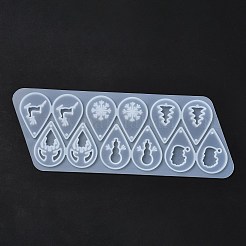 DIY Weihnachtsthema Tropfen Anhänger Silikonformen&nbsp;LS-DIY-I102-02