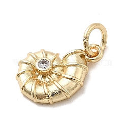 Colgante micropavé cubic zirconia de latón&nbsp;KK-H089-08G