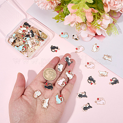 80pcs 8 styles de pendentifs en émail en alliage&nbsp;ENAM-BM0001-42
