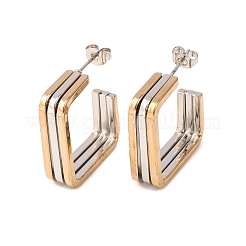 Boucles d'oreilles à tige en acier inoxydable 304&nbsp;EJEW-M070-21PG-02