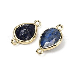 Gefärbte natürliche Lapislazuli-Anhänger mit facettierten Verbindern&nbsp;G-L514-048P-11