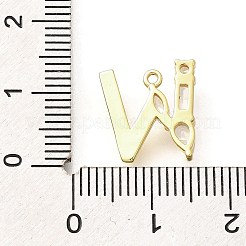 Pendentifs avec zircon cubiques à micro-pavés en laiton&nbsp;KK-M310-01G-23