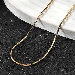 Colliers à chaîne serpent en acier inoxydable 304 de 1.2 mm pour femmes et hommes&nbsp;STAS-V011-04B-G
