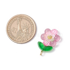 Pendenti luminosi in resina trasparente a forma di fiore&nbsp;PALLOY-JF03759-02