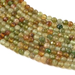 Brins de perles de tourmaline verte naturelle&nbsp;G-Z106-A07-4mm