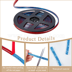 Bandas de borde de plástico pvc&nbsp;AJEW-GF0013-89A-01