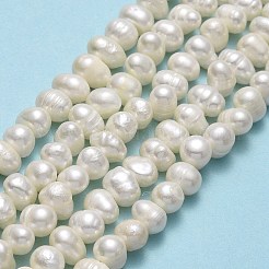 Fili di perle di perle d'acqua dolce coltivate naturali&nbsp;PEAR-F018-17D-02
