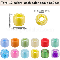 156g 12 cuentas de semillas de vidrio de estilo&nbsp;SEED-SC0001-32A-05