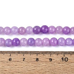 Fili di perline di vetro craquelé tinte effetto ombré&nbsp;GLAA-Q106-01A-B06