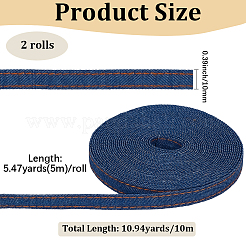 2 Satz Denim-Stoffband&nbsp;SRIB-CY0001-27B