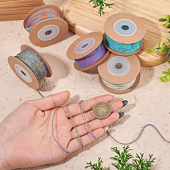 5 Rolle 5 Farben 20m 18-lagige Baumwollkordel&nbsp;OCOR-TA0003-64A