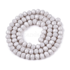 Opake einfarbige Nachahmung Jade Glasperlen Stränge&nbsp;LS-EGLA-A044-P6mm-D19