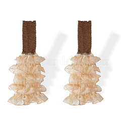 Manches de jambe en patchwork superposées à volants en polyester&nbsp;AJEW-WH20042-75B