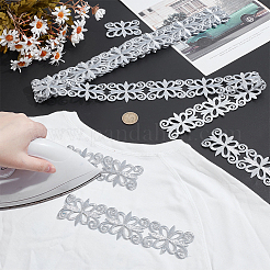 Zum Aufnähen von ethnisch bestickten Blumen aus Polyester mit hohlen Spitzenbändern&nbsp;OCOR-WH0109-343B