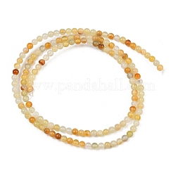 Naturelles perles de jade Xiuyan brins&nbsp;GG-CBA0389-A01-3mm