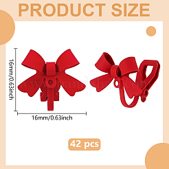 42 paio di orecchini a clip in ottone&nbsp;EJEW-ME0001-24A