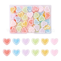 60 Stück 6 Farben Harz Cabochons Zubehör&nbsp;RESI-YS0001-03