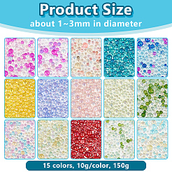 150 g Glasperle in zwei Farben&nbsp;GLAA-OC0001-53