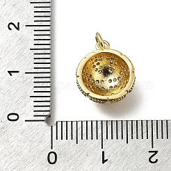 Adornos de latón micropavé de circonia cúbica&nbsp;KK-C090-11G