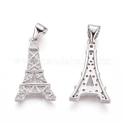 Messing micro pave klare zirkonia anhänger&nbsp;ZIRC-G153-36P