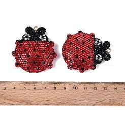 Handgefertigte große Anhänger aus Polymerclay und Strass&nbsp;FIND-Q123-01C